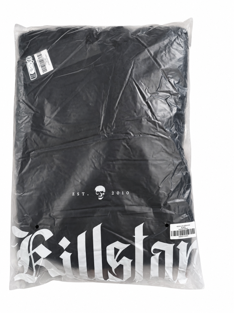 KILLSTAR Hexelore sweater in branded packaging